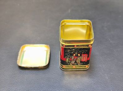 oriental asian vintage empty tea tin container collectables