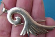 Vintage 925 Sterling Silver Pendant With Chain 11.8g L11"