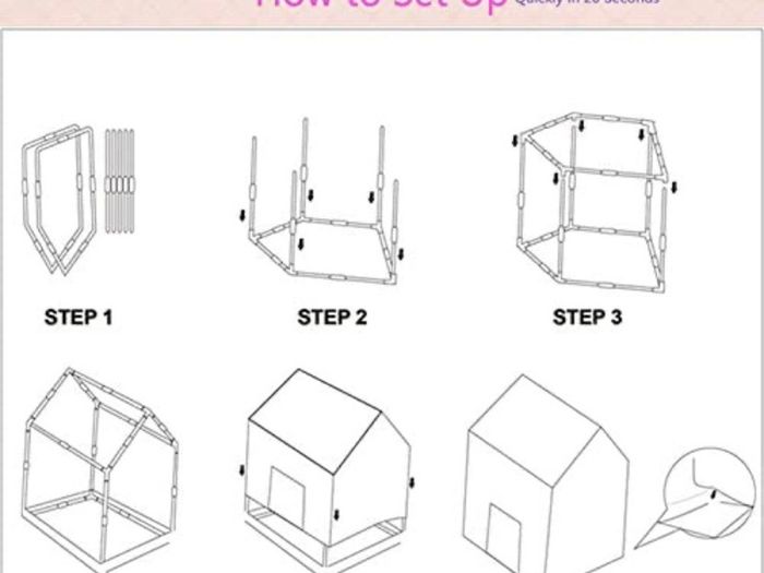 Kids Play Tent Girls Pink Princess Castle Portable Playhouse Outdoor Play Children's Party Tents (FREE POSTAGE)