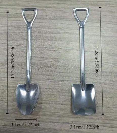4pcs Premium Stainless Steel Watermelon & Shovel Cutlery Set, new.