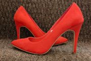Coral high heels, size 6