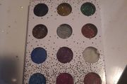 12 assorted pots of glitter