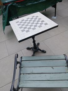 Chess Coffee Patio Garden Table
