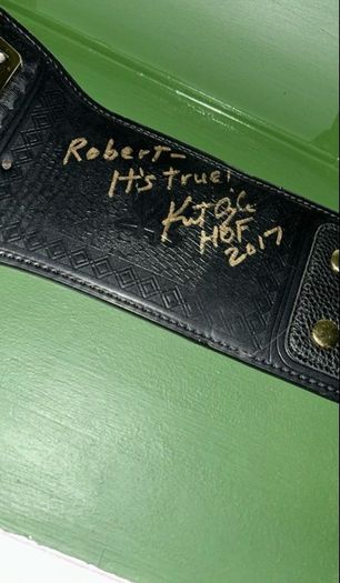 WWE Title Autographed by Kurt Angel