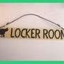 Rustic Wooden Wood Handmade stable locker room door hanging sign plaque Image 6