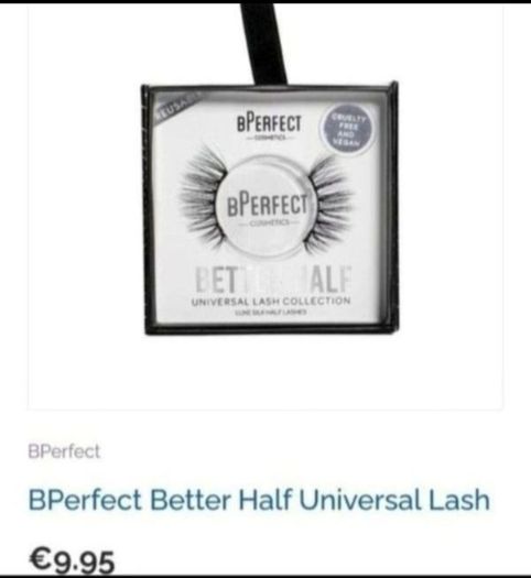 Brand New bPerfect Cosmetics better Half Universal Lash Collection - Reusable Luxe Silk Half Lashes - Dreamer - RRP - 9.95