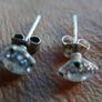 Vintage Sterling Silver 925 Earrings 0,9g Image 4