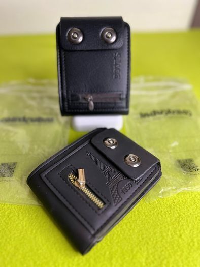 Black Leather Quality Wallet for Men's Perfect Gift Black Coin saver.