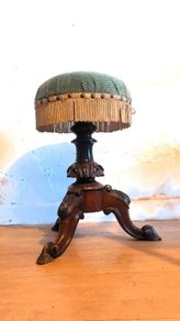 Antique Ornate Piano Stool