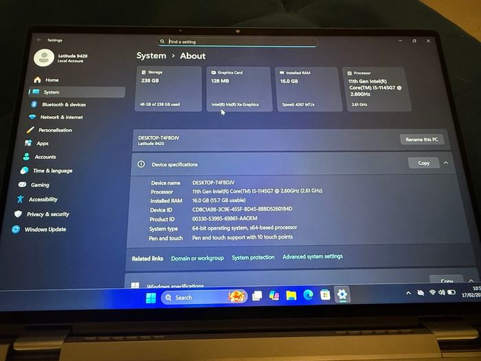 Dell Latitude 9420 2in1 Laptop i5/16GB/256SSD/UHD