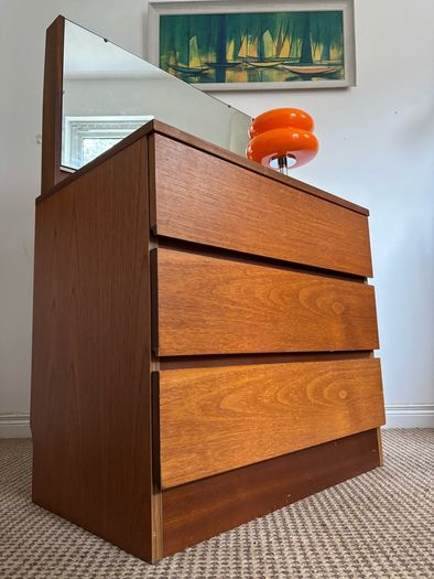 Vintage Retro Mid Century Teak Dressing Table