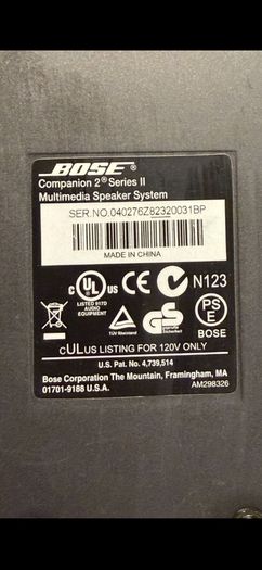 Bose Companion 2 Series II Speakers