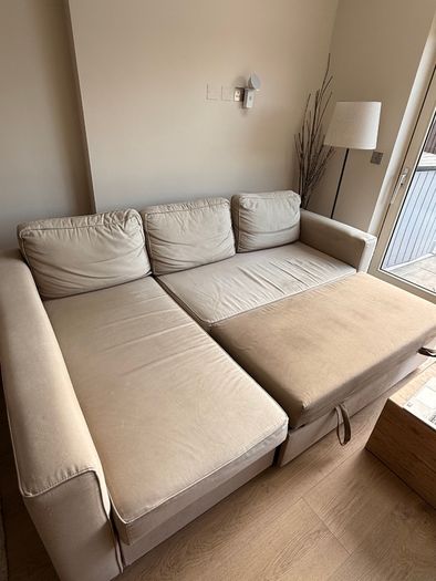 IKEA Manstad corner sofa bed with storage