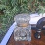 Victorian Burr Walnut Table Inkwell Stand Image 5