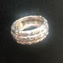 sterling silver ring with wide band Image 2