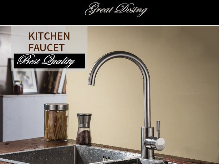 Modern Kitchen Sink Taps Mono Basin Mixer Single Faucet Chrome Tap