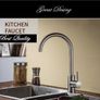 Modern Kitchen Sink Taps Mono Basin Mixer Single Faucet Chrome Tap Image 7