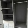 Wardrobe, grey/white, 122x59x216 cm Image 4