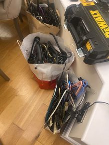Plastic clothes hangers