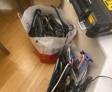 Plastic clothes hangers