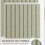 Cork Board Alternative, 6-Pack Felt Pin Board, Sage 90 x 60cm Notice Boards for Home, Fine-stripe 6-pack Vision Board with 30 Pushpins & 30 Adhesive Tabs for Office & Bedroom Image 3