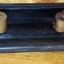 Antique Wooden Double Inkwell Desk Stand Image 4