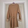 Beige Two Tone Wrap Cardigan Image 2