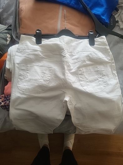 Flare White Trousers