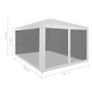 Party Tent with 4 Mesh Sidewalls 3x3 m Image 6