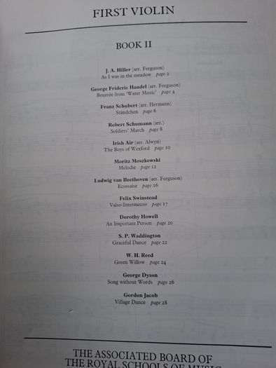 First Violin Book ii Grades 2 and 3  ABRSM Publishing