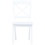 Dining Chairs 4 pcs White Solid Rubber Wood Image 4