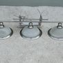 Bistro Ceiling Light, Satin Silver, 3 bulb Image 2