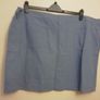 Mantaray Blue Canvas Cotton Knee Length A-line Skirt New With Tags RRP 35 Euro. Size  UK26 Image 5