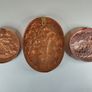 Vintage Indian Hand Crafted Embossed Copper Art Oval Image 6