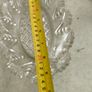 Vintage Pressed Glass Crystal Oval With Scallop Edge Dish Image 2