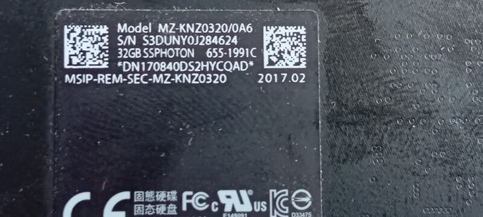 Apple nvme ssd 32gb