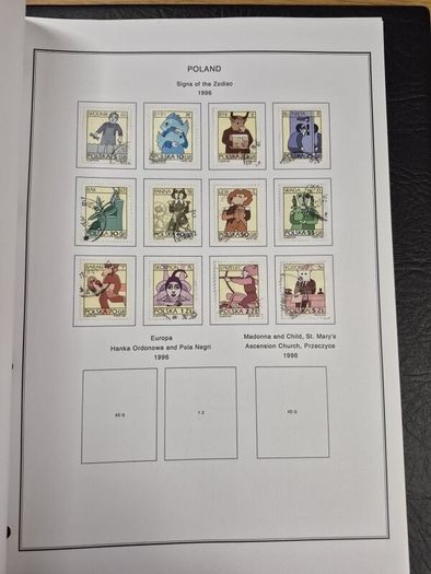 Poland stamps in album 1984 -1996