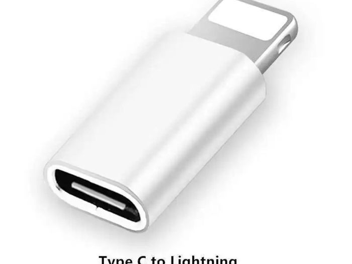 USB-C Type C Female to iPhone Male Charger Adapter for iPhone X XR 7 6 5S XS