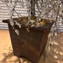 Tabletop Artificial Frostbite Christmas Tree in Wooden Planter. Image 6