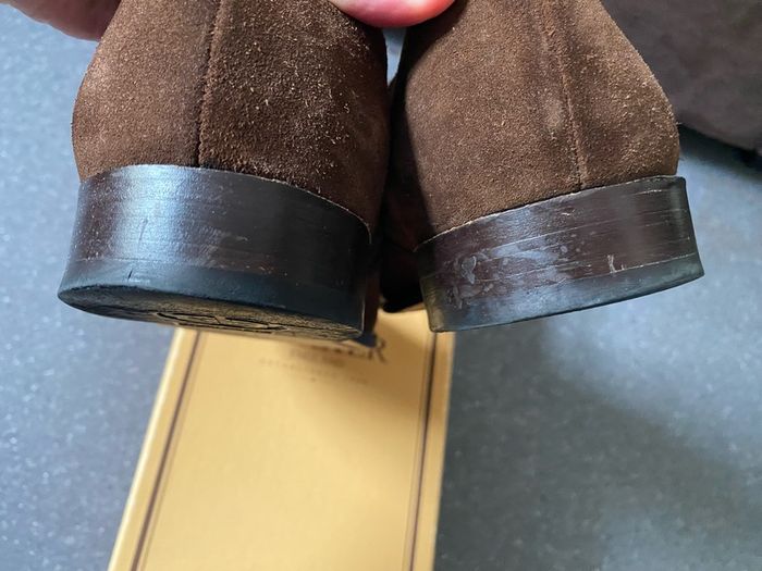 Barker England Albert Collection Castagnia Suede Hampstead Size UK8,5