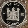 2022 Fiji 50 Cents 1 oz Silver Bullion Coin - Dogs. Proof-Like. (In Capsule) Image 2