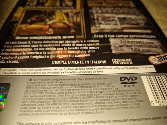 Italian Version Fifa Street 2 PlayStation2 Ps2 Games Original