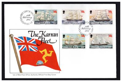 1984 Isle of Man The Karran Fleet Commemorative Stamps First Day Cover (FDC)