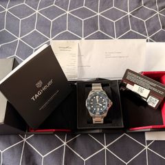 TAG Heuer aquaracer professional 300m blue dial steel bracelet watch