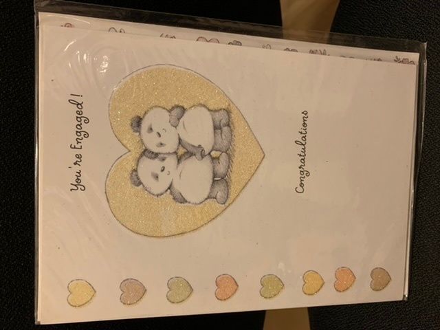 Engagement greeting card