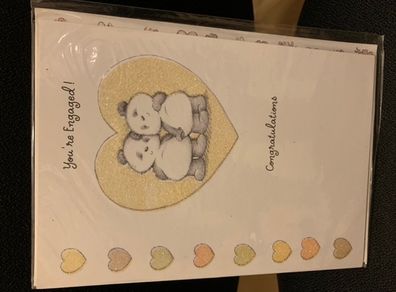 Engagement greeting card