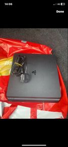 playstation 4 and power cable.
