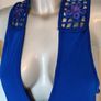 Royal blue long line cover up vest size UK16 EU44 Postage included Image 2