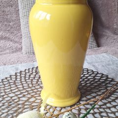 Beautiful yellow ceramic vase