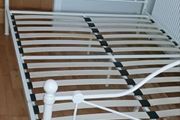 Lovely White Solid Metal King Size Bed Frame - Can Deliver